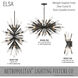 Elsa Midnight Graphite Island Light Ceiling Light
